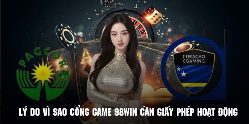 giấy phép hoạt động 98win